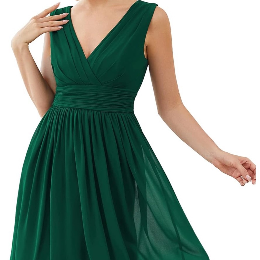 Ever-Pretty Women's Sleeveless Knee-Length V Neck Ruched